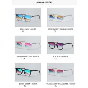 Gafas de Sol Ovaladas Polarizadas UV400 de Moda Gruesa, Gafas de Sol de Acetato de Diseñador para Mujer, Gafas de Sol Retro para Hombre, Filtro de Color Vintage - Product Image 5