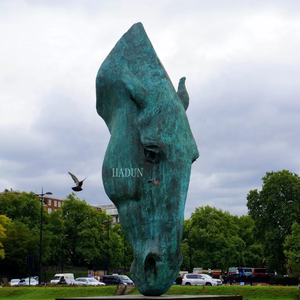 Famous Bronze Large Size Still Water Horse Head Statue <strong>London</strong> - Product Image 2
