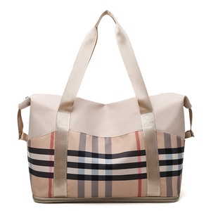 Große Kapazität schwere Baumwolle Canvas Reisetaschen Fitness studio Frauen Sport Reisetasche - Product Image 1