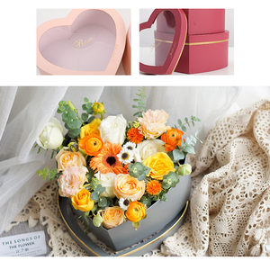 Recyclage écologique I love You Mom Floral Heart Boxes Flower Mom Box Boîte de cadeaux pour la fête des mères Coffret pour fleurs - Product Image 2