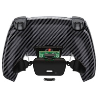 Kit de remappage EXtremeRate Graphite Carbon Fiber Rise 2.0 avec coque arrière et carte de remappage K1 K2 pour boutons arrière de manette PS5