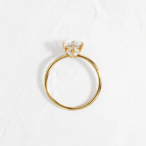 Bague de fiançailles en or massif 14k 18k avec diamant de laboratoire certifié IGI CVD HPHT pour femme, 2ct 3ct VVS, bijoux sur mesure - Product Image 3