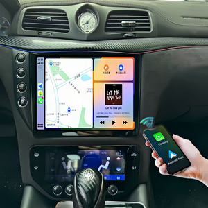 Écran tactile GPS de navigation Android QLED compatible CarPlay 12,1 pouces pour <span class=keywords><strong>Maserati</strong></span> GranTurismo GT GTS <span class=keywords><strong>MC</strong></span> GC 2007-2018, DSP, 128 Go, 1 an - Product Image 4