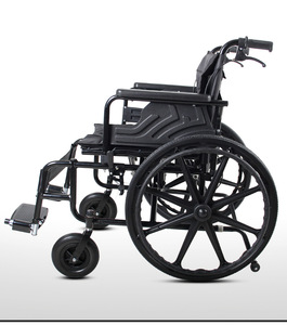 Silla de ruedas reforzada de 55cm de ancho de asiento ensanchada y portadora especialmente hecha - Product Image 1