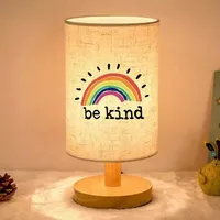 Lampe de chevet LED à motif de Jésus personnalisé avec abat-jour en tissu Veilleuse d'intérieur alimentée par USB pour cadeau de décoration de bureau à domicile