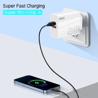 Chargeur multi-ports 120W USB + Type C 240W avec lumière, tête de charge Gan pour téléphone 16 15 17 Pro Max Xiaomi Adaptateur Samsung