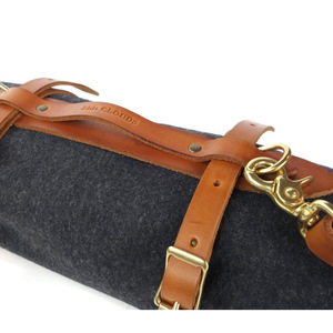 Blanket leather straps and tie straps, outdoor <b>exercise</b> and yoga carrying straps, storage <b>rope</b>, adjustable PU leather buckle - Product Image 4