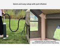 Carpa Inflable de Algodón Personalizada para Acampar en Verano, de Una Habitación, Impermeable, Apertura Automática Rápida, Protección UV, para 1-2 Personas, Gran Venta