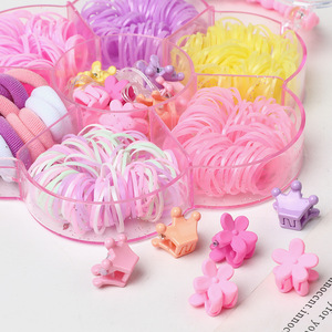 Lazo desechable de color caramelo para el cabello, banda pequeña de cuero, trenza para el cabello, Anillo para el cabello, combinación para niños - Product Image 5