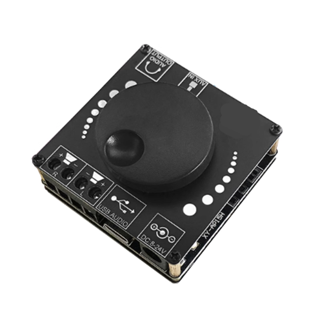 Module 40W50WX2 Stereo Digital Power Amplifier 12V/ 24v2.0 Dual Channel Knob Volume Adjustment Switch Module XY-AP50L