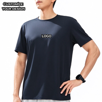 Kaos DTF Pria Grosir Sublimasi Regular Fit Stok Murah Kaos DTG Gym Custom 100% Poliester Olahraga Ukuran US untuk Pria
