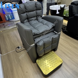 KISEN Electric <b>Backrest</b> Lifting Shampoo Chair Thai Massage Hidden Shampoo Bowl Custom Salon Shampoo Spa <b>Bed</b> - Product Image 4