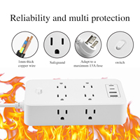 Prise de courant US 3000W multiprise 8AC PD 20WTOTALY CHARGEUR RAPIDE multiprise USB multiprise