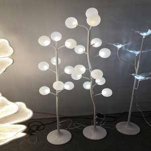 Nouveaux accessoires de <span class=keywords><strong>mariage</strong></span>, lanternes en coton, marqueurs d'allée, décorations de scène et de fenêtres, sphères décoratives, arbres de pommier lumineux plaqués or - Product Image 4