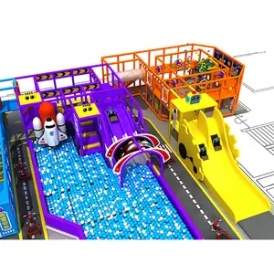 One-stop Service Colorful Style High Quality Kids Modern Urban Style Indoor Playground With Big Slides Amusement Supplier