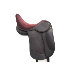 Premium Monoflap English Dressage Horse Saddle Covered Leather Deep Seat Equestrian Riding Equipment - Product Image 2