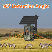 Cámara de rastreo solar 4G H20, 4MP CMOS, detección PIR con IA, disparo en 0.2s, visión nocturna de 25M, audio bidireccional, cámara exterior IP66, venta al por mayor