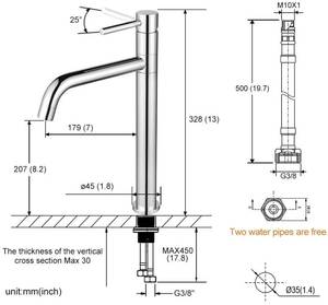 Grosir Keran Wastafel Kamar Mandi <span class=keywords><strong>Mixer</strong></span> Wastafel Wastafel Kamar Mandi <span class=keywords><strong>Mixer</strong></span> Wastafel Lubang Tunggal Krom Tembaga - Product Image 3