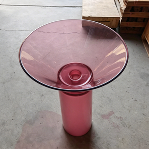 Lavabo <span class=keywords><strong>en</strong></span> résine transparente de type colonne, évier <span class=keywords><strong>en</strong></span> surface solide - Product Image 1