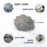 Litière pour chat en bentonite de sodium parfumée pomme, citron, lavande, en sac plastique de 5L et 10L, vente en gros