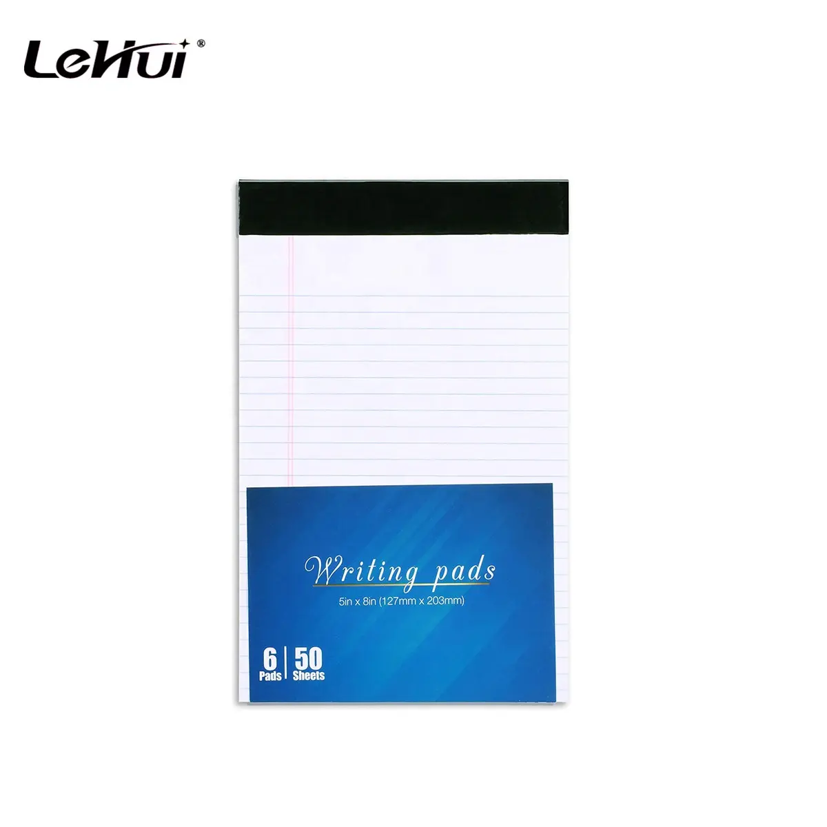 Manufacturer Directly 5X8Inch White Narrow 50Sheets Micro Perforated Writing Pad/Notebook Legal Paper