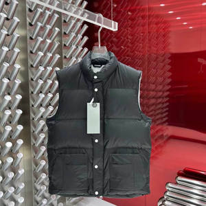 Veste d'hiver matelassée de marque de haute qualité pour homme, gilet bomber, veste marine foncé, vêtements pour homme - Product Image 1