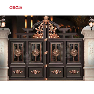 Diseños de Puertas Corredizas Principales Económicas Directo de Fábrica, Diseños de Puertas de Hierro Forjado, Puertas Decorativas Simples de Aluminio - Product Image 3