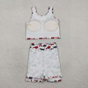 ชุดเสื้อกั๊ก กระโปรง กางเกงขาสั้น สำหรับเด็กผู้หญิง ลายทีม RTS Boutique Go Team พร้อมซับใน ชุดลำลอง ระบายอากาศได้ดี ผ้า Worsted - Product Image 3