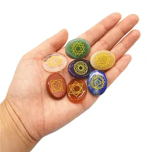 Оптовая продажа Семь камней чакры наборы кристаллов рейки для тела и исцеления духов