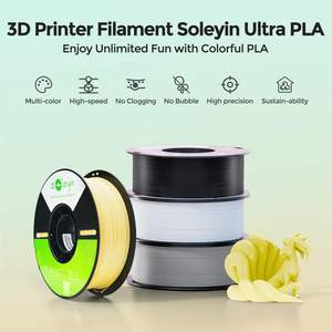 Filament d'imprimante 3D Creality Soleyin Ultra PLA 1,75 mm 1 kg, consommables d'impression 3D, matériau bleu - Product Image 2