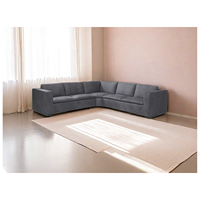 Modernes Minimalistisches Wolken-L-förmiges Eck-Modulsofa-Set Hochwertige Leder-/Performance-Stoff-Ausführung für Wohnzimmer/Villen