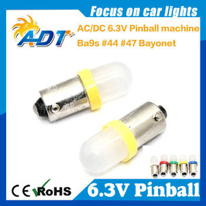 หลอดไฟ LED สำหรับเครื่องพินบอล ADT Non Ficker BA9S AC/DC 6.3V - Product Image 2