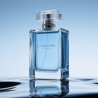 Flacons de parfum vides en verre brun rectangulaires de luxe de 30 ml, 50 ml, 100 ml, échantillon gratuit, flacon de parfum, atomiseur, parfum, vente en gros