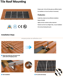 Giá cả cạnh tranh thép hợp kim mái nhà-Cài đặt năng lượng mặt trời bảng điều khiển gắn khung PV năng lượng mặt trời hệ thống khung mô-đun khung - Product Image 3