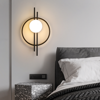 Nouvelle applique murale LED moderne en fer de luxe léger pour salon, fond de télévision, couloir, chambre principale, chevet