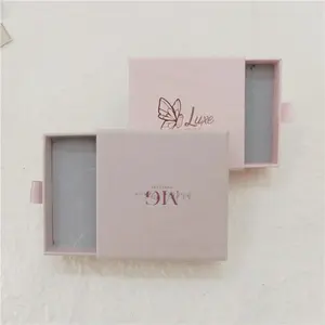 Chuanghua Pink Cardboard Box Necklace Packaging Boxes for Packaging Cardboard Packaging Mini Box for Jewelry Paper 100 Pieces FN