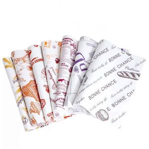 Papel de Envoltura Personalizado con Logotipo Impreso, de Grado Alimenticio, para Sándwiches, Hamburguesas y Comida Rápida, Papel Kraft Blanco Encerado Resistente a la Grasa - Product Image 5