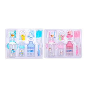 Set de Regalo de Biberones de PP para Recién Nacido de Ocho Piezas con Patrón de Dibujos Animados y Asa Venta al por Mayor de Fábrica para Madre y Bebé - Product Image 6