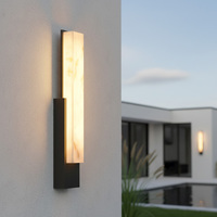 Applique murale LED extérieure en acier inoxydable, étanche, pour cour, clôture, terrasse, toit, décoration nocturne