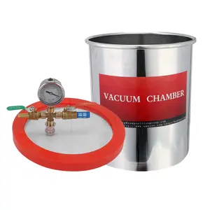 3Gallon 12L Stainless Steel Vacuum Chamber degassing with Vacuum Pump