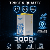 Batterie rechargeable Shizun 64V30AH LiFePO4 liquide avec GPS intelligent intégré en option, longue durée de vie, pour véhicules électriques