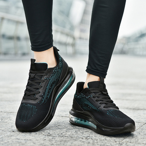 Zapatillas Deportivas de Alta Calidad para Hombre con Amortiguación de Aire, Parte Superior de Malla Antideslizante, Color Negro, Talla 46 - Product Image 3