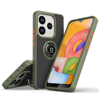 Coque de téléphone porte-anneau en métal en gros pour Redmi A5 coque arrière mate pour Redmi Note 14 Pro Plus 5G étui antichoc