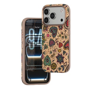 Fundas Magnéticas de Cuero PU con Diseño Floral Retro para iPhone 18 17 Pro Max, con Carga Inalámbrica y Protección Trasera - Product Image 6