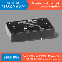 Convertisseurs de montage sur carte Mornsun DC/DC à large plage d'entrée SIP DIP 3W 6W 10W 15W 20W 30W 40W 50W 3.3V 5V 9V 12V 15V 24V Convertisseurs DC/DC