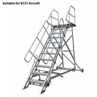 Échelles mobiles en aluminium pour l'entretien des avions, plateforme élévatrice, équipement aéroportuaire