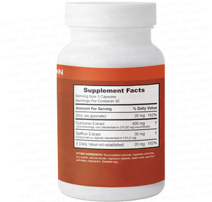 Formule multivitaminée, zinc, curcumine et safran, 30 pièces de protection réfléchie - Product Image 1