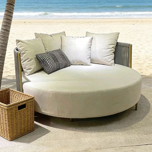 <span class=keywords><strong>Tumbona</strong></span> de Diseño <span class=keywords><strong>para</strong></span> Exteriores, Redonda, de Aluminio, con Cuerda, <span class=keywords><strong>para</strong></span> Piscina, Resort, Villa, Jardín, Patio - Product Image 1