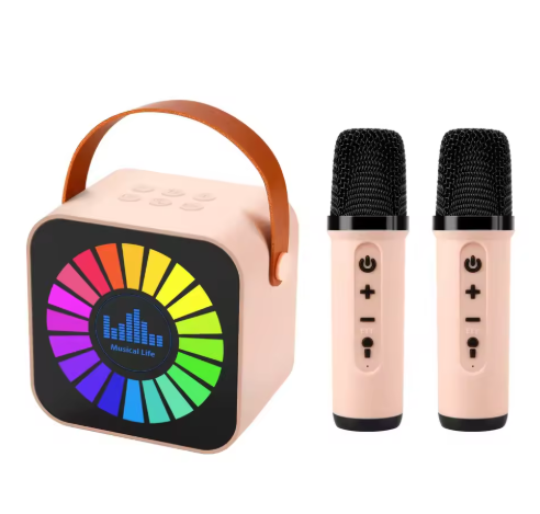V9 New Mini Portable Microphone Audio Home Small Family Singing Ktv Karaoke Machine Wireless BT Outdoor Speaker