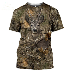 T-<span class=keywords><strong>shirt</strong></span> à manches courtes pour homme et <span class=keywords><strong>femme</strong></span>, style décontracté, motif <span class=keywords><strong>Camouflage</strong></span>, Animal de chasse, lapin, 3d, mode, rue - Product Image 5
